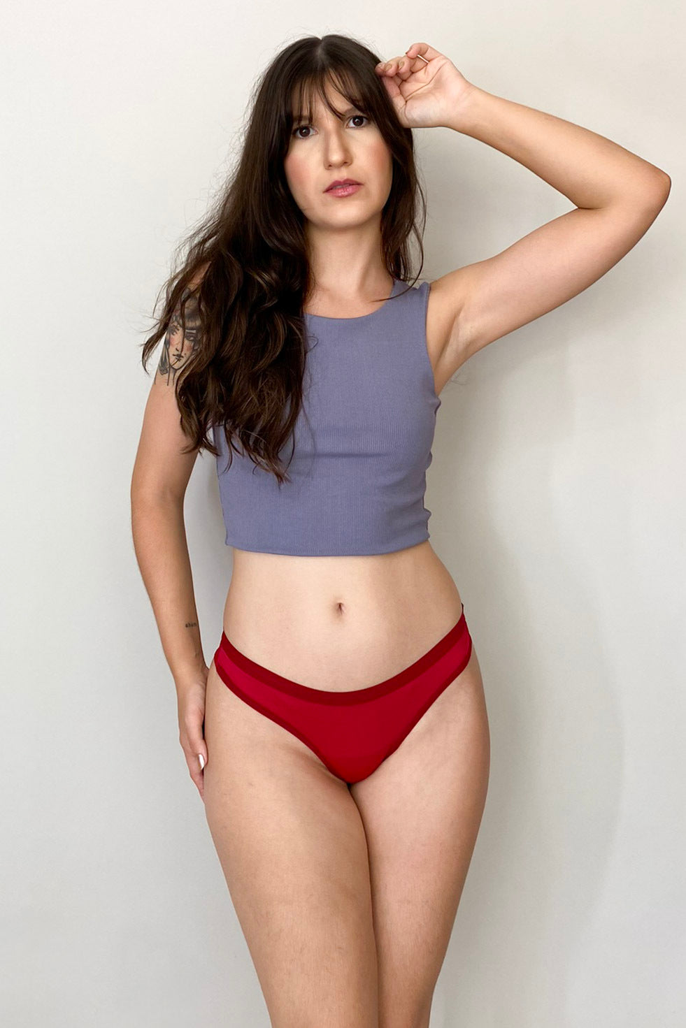 Calcinha Fio Duplo De Cós Baixo Em Microfibra