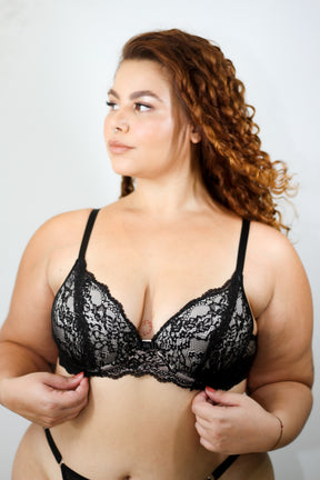 Sutiã Com Bojo Elis Com Acabamento Em Renda- Sensuale