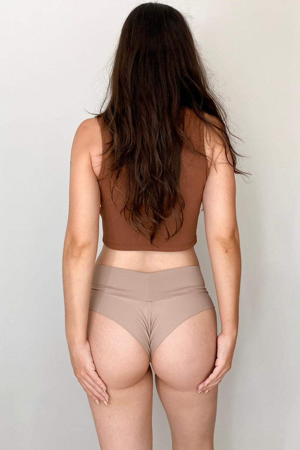 Calcinha Fio Duplo De Cós Alto Em Microfibra