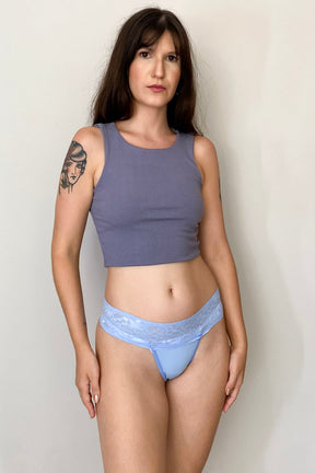 Calcinha Fio Duplo De Cós Em Renda Kira