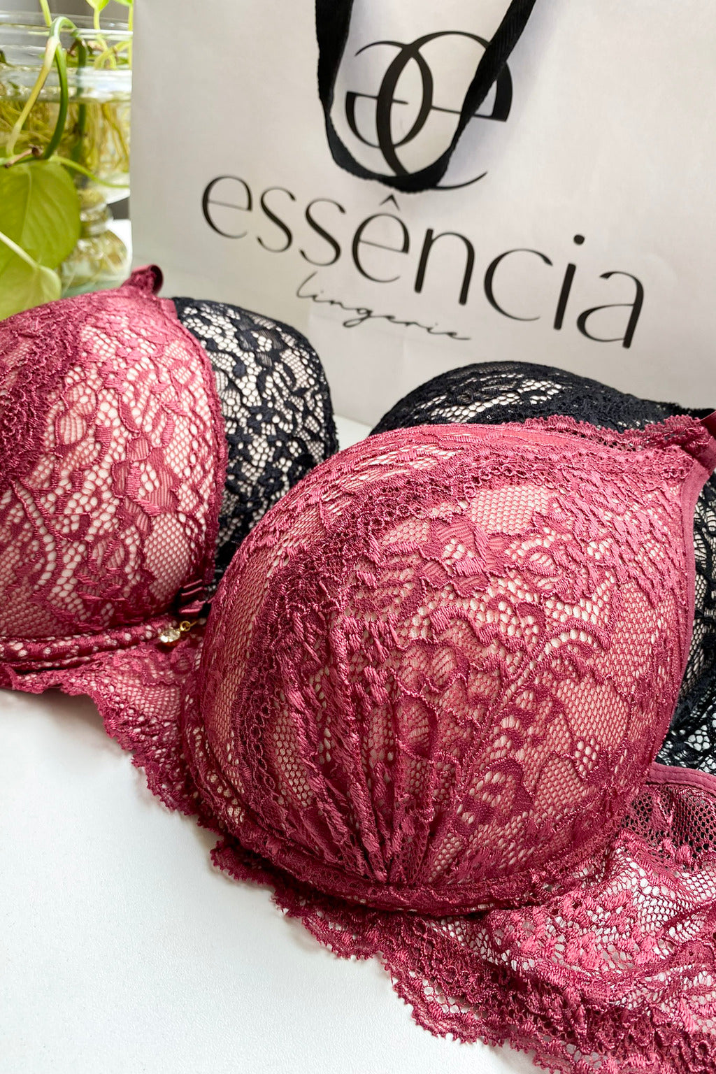 Sutiã Com Bojo Elis Com Acabamento Em Renda- Sensuale